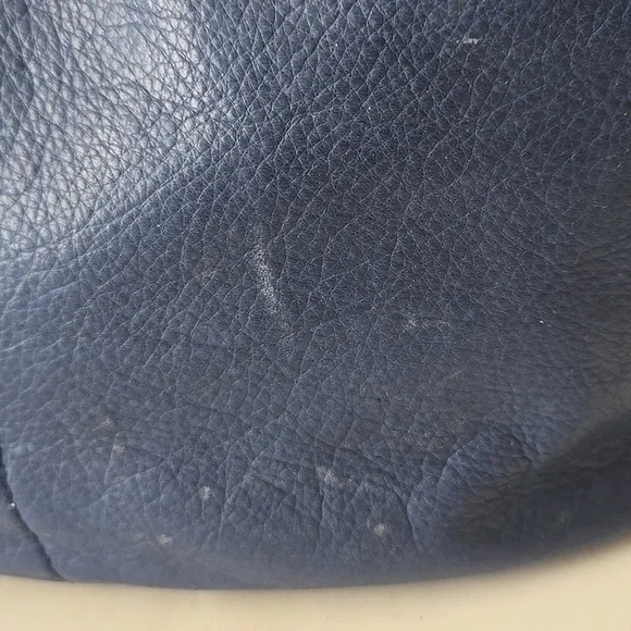 American Leather Co Carrie Hobo Bag Blue Navy - Picture 3 of 16